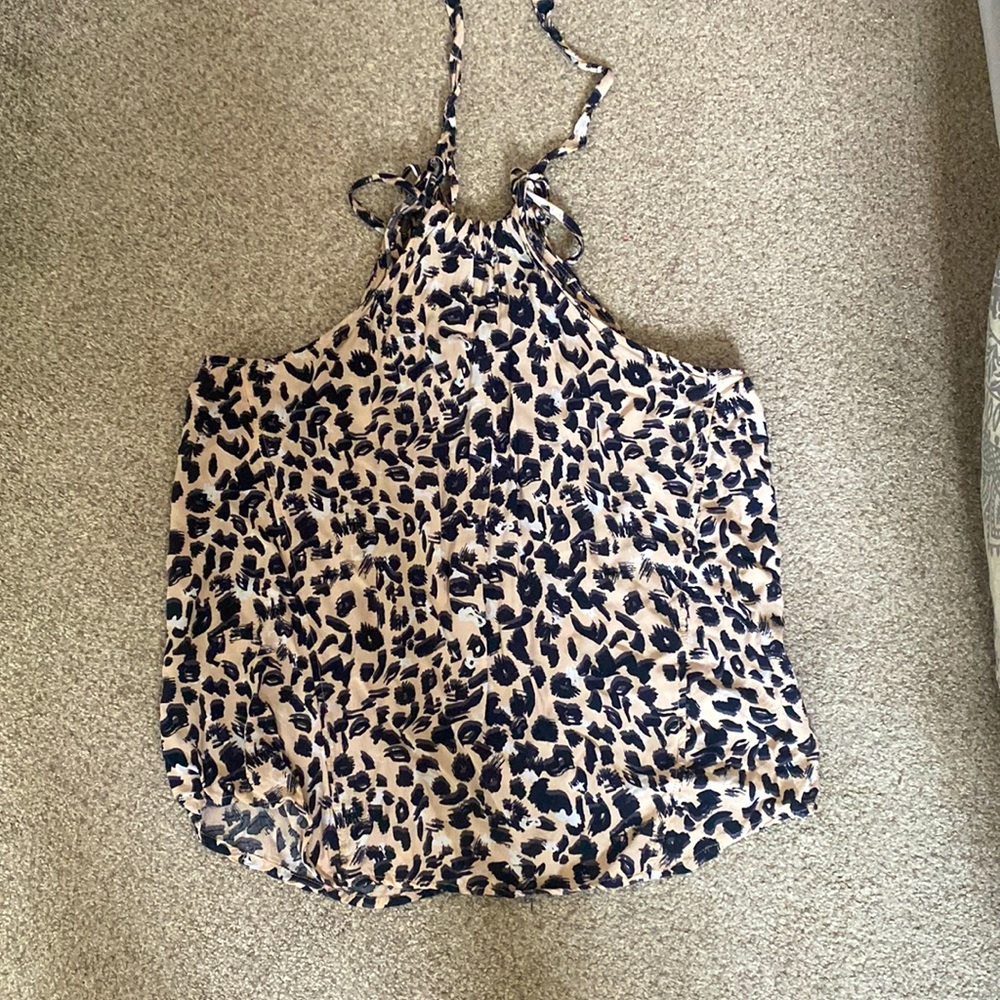 Cheetah print sleeveless top - size M